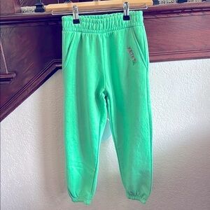 KETE Kids Green Jogger Pants NWT Girls Size 8 Bright Green Loungewear Sportswear